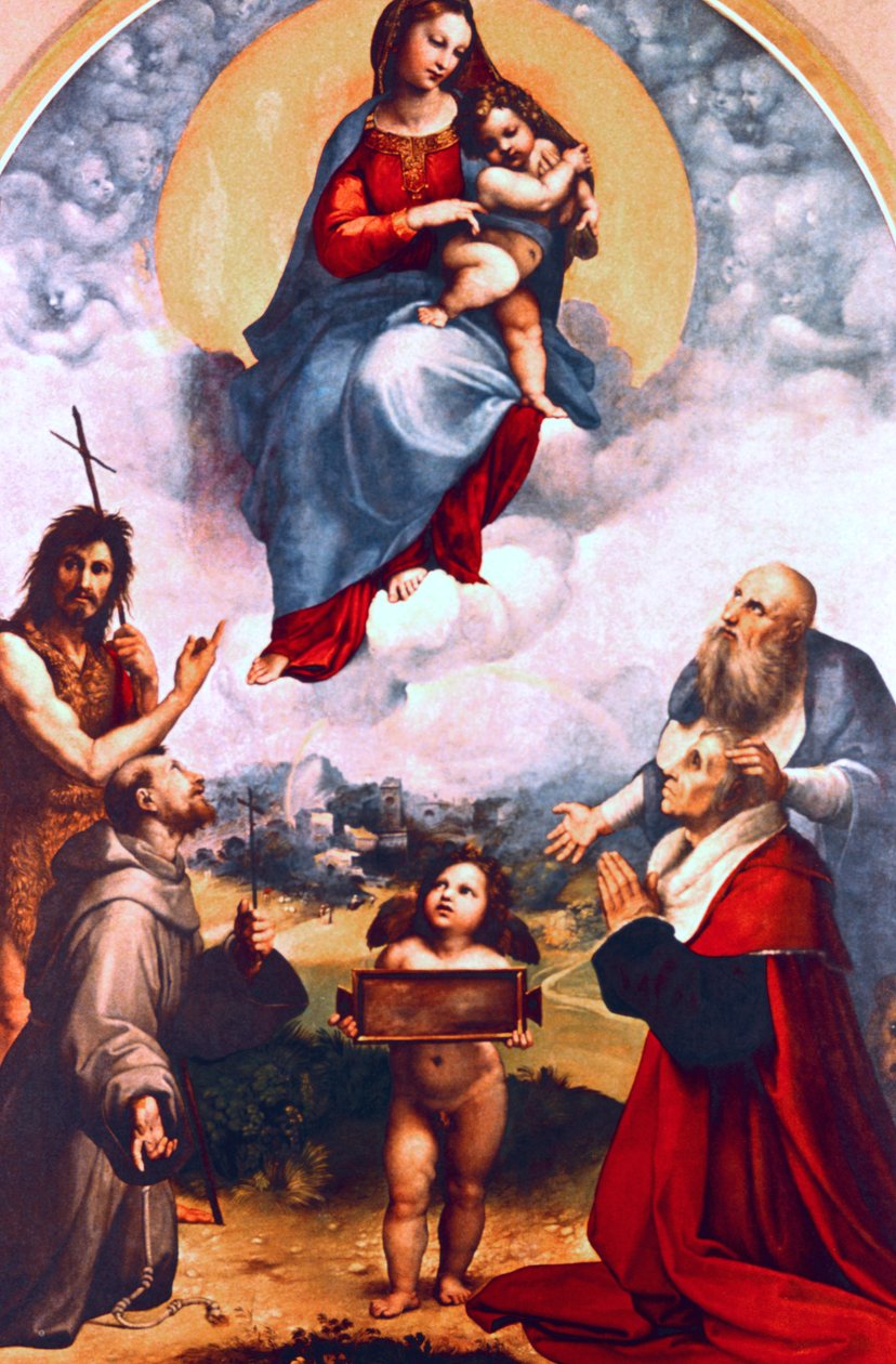 Madonna af Foligno, c1511-1512 af Raffaello Sanzio Raphael