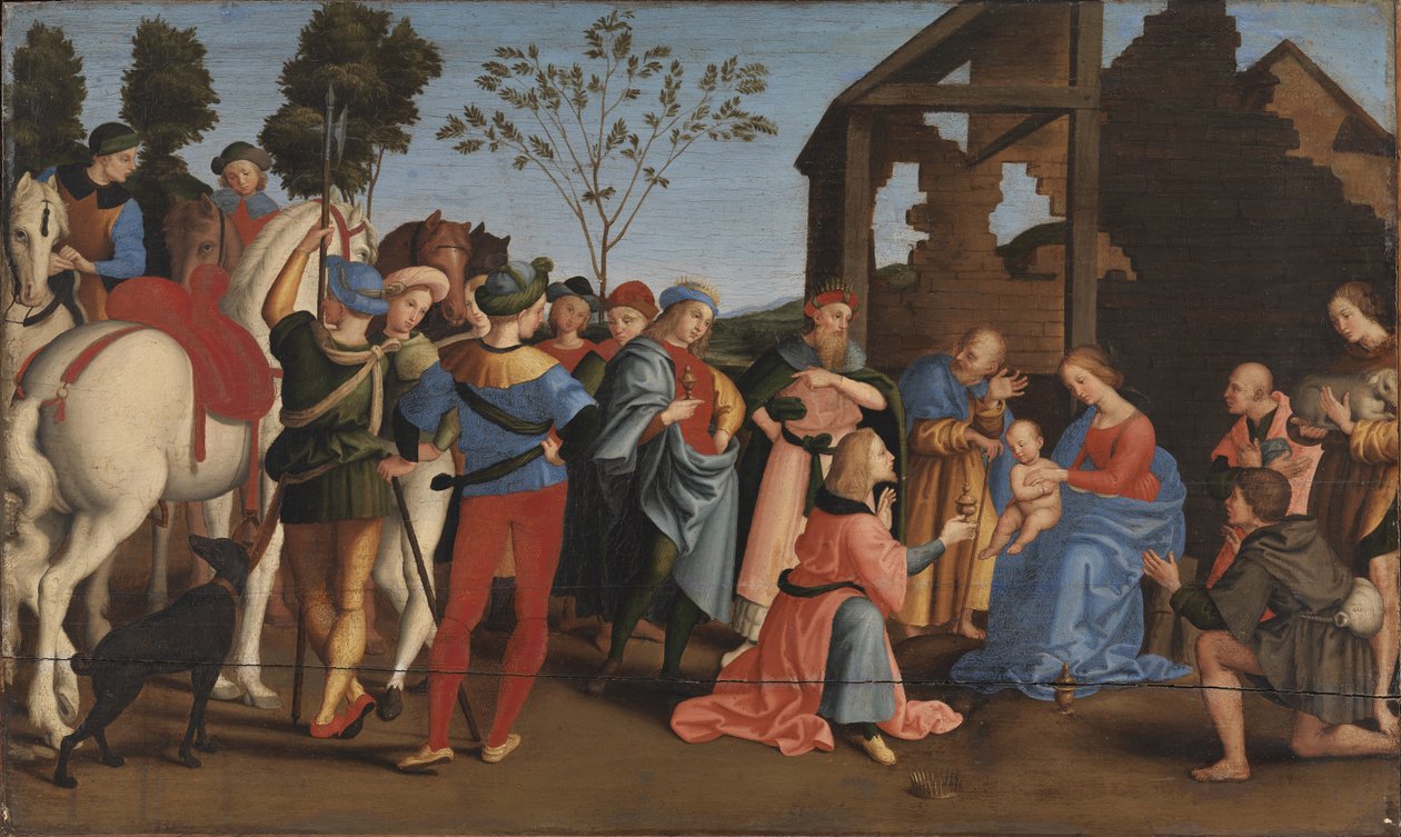 Kongernes tilbedelse. af Raphael