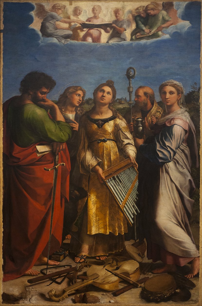 The Ecstasy of Saint Cecilia, ca 1514 af Raphael