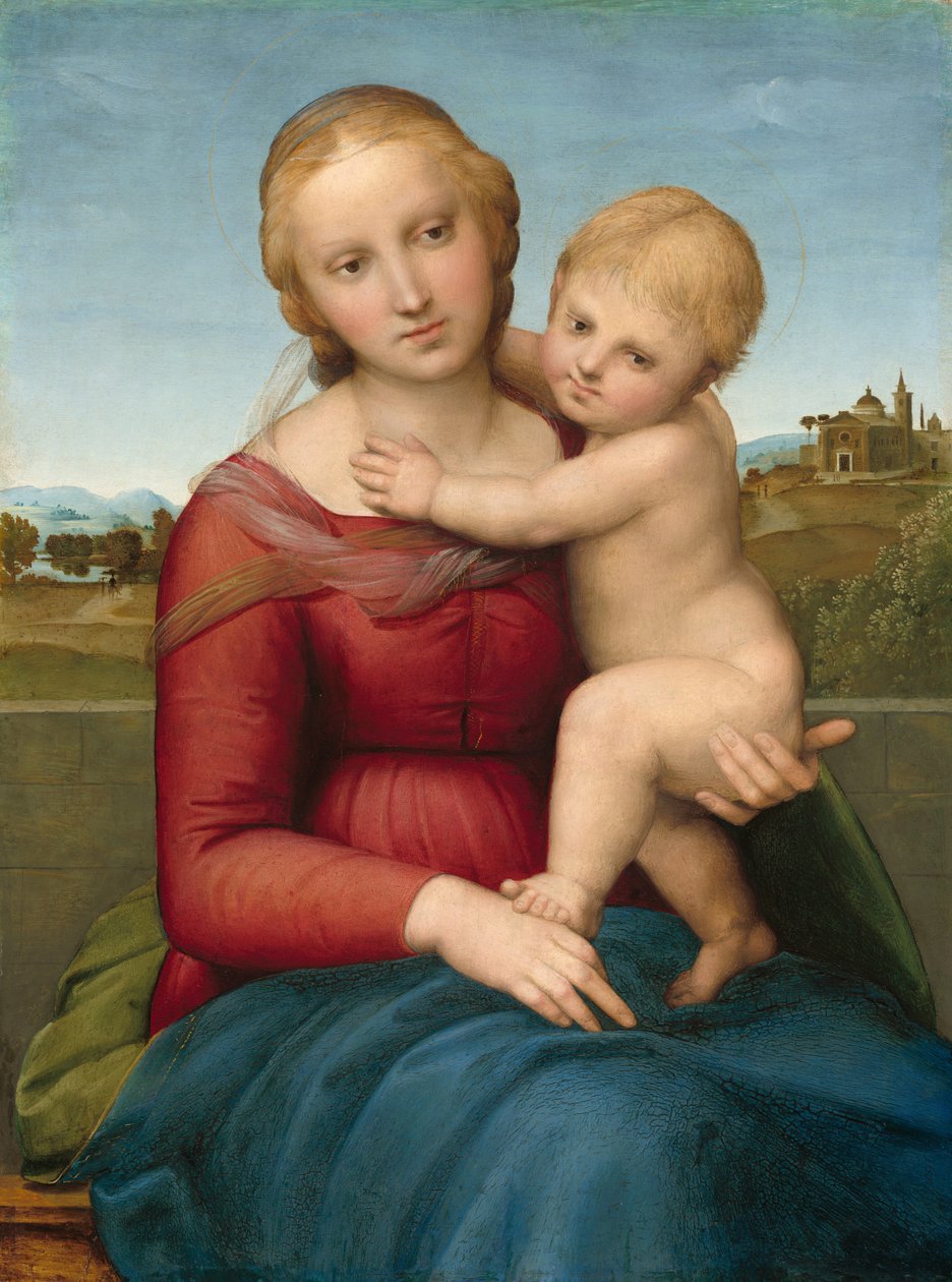 The Small Cowper Madonna, ca. 1505. af Raphael