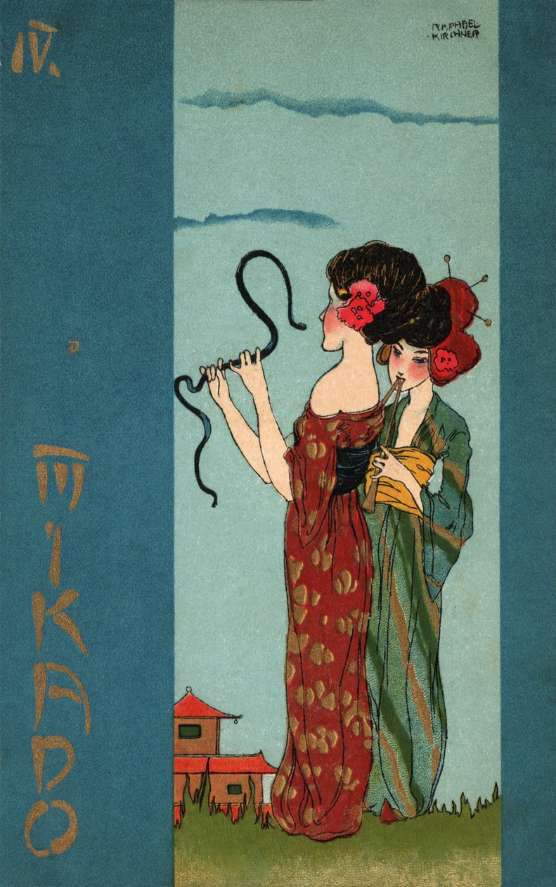 Geishaer, ca. 1900 (illustration) af Raphael Kirchner