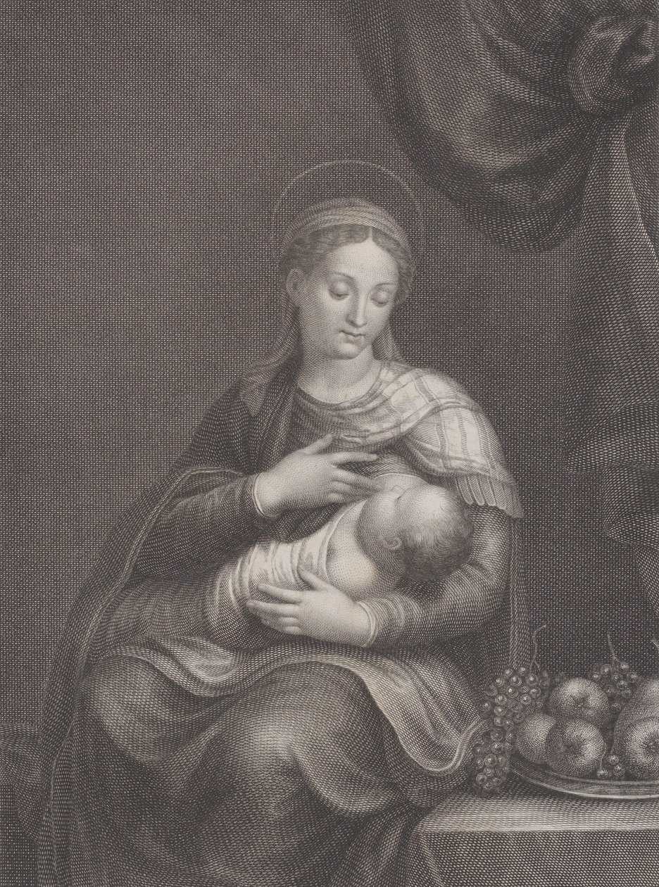 Madonna del Latte, 1815. af Raphael Morghen