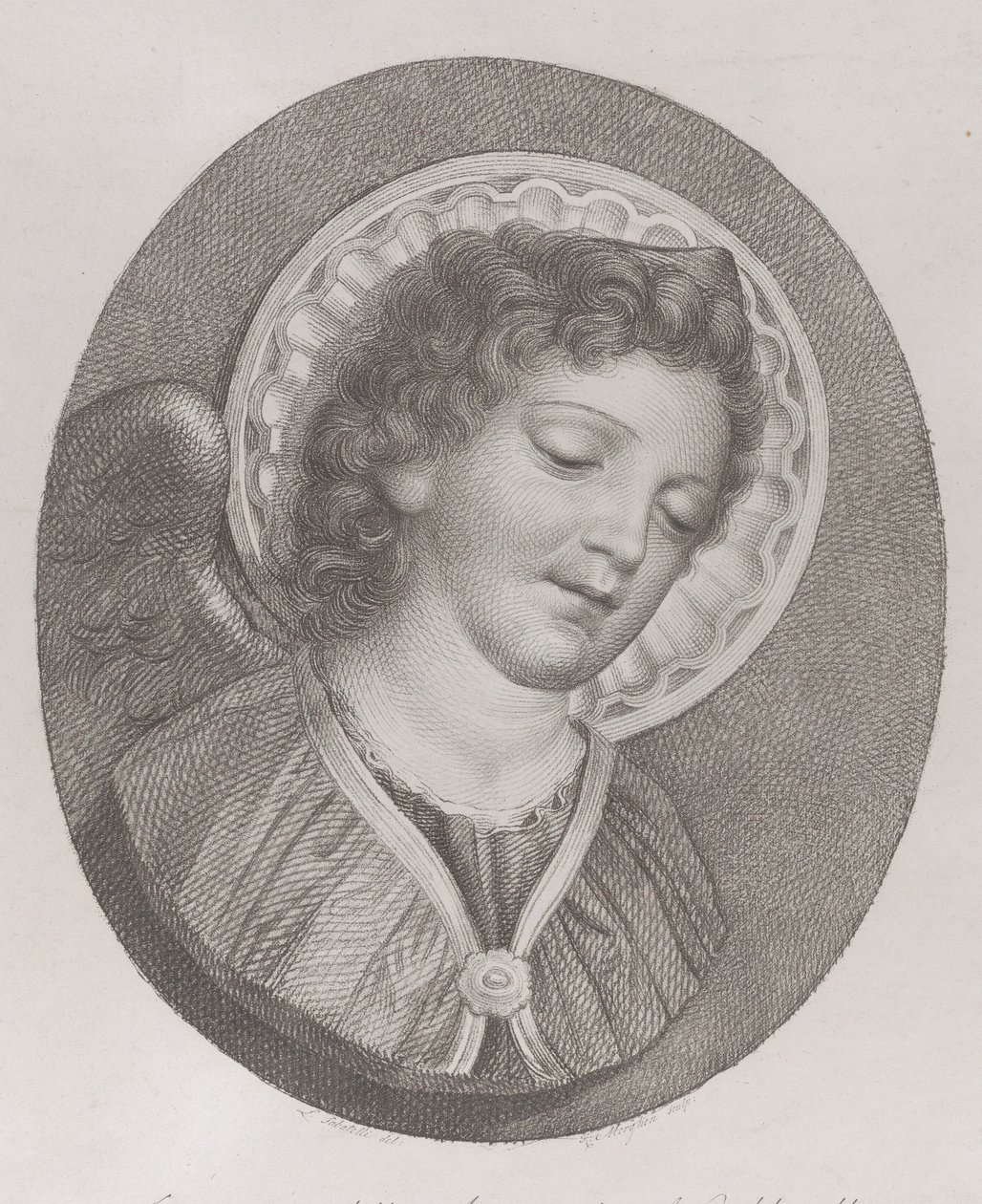 Ærkeenglen Gabriel, 1800 af Raphael Morghen