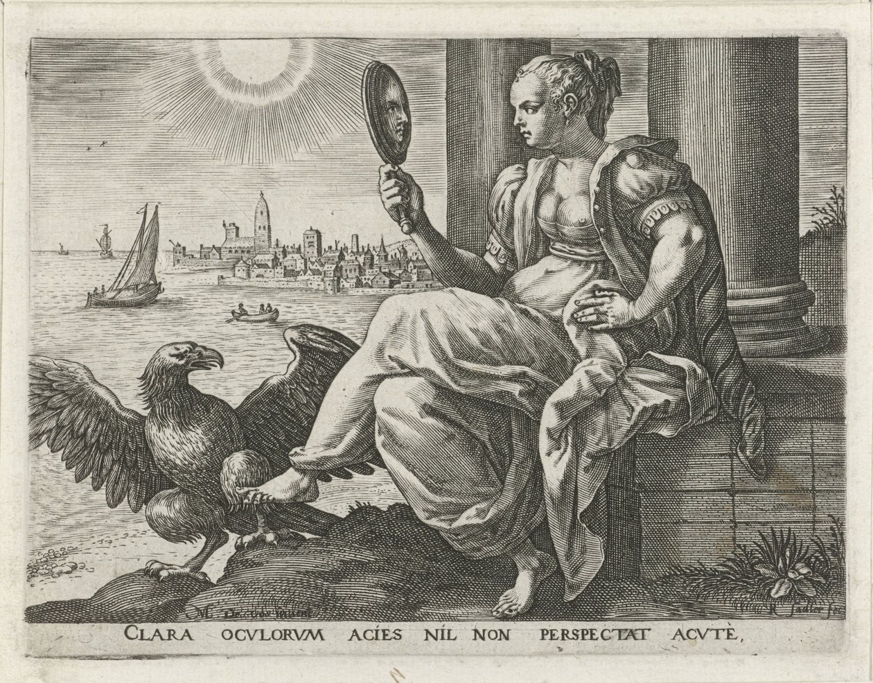Syn De fem sanser (serietitel) af Raphaël Sadeler (I)