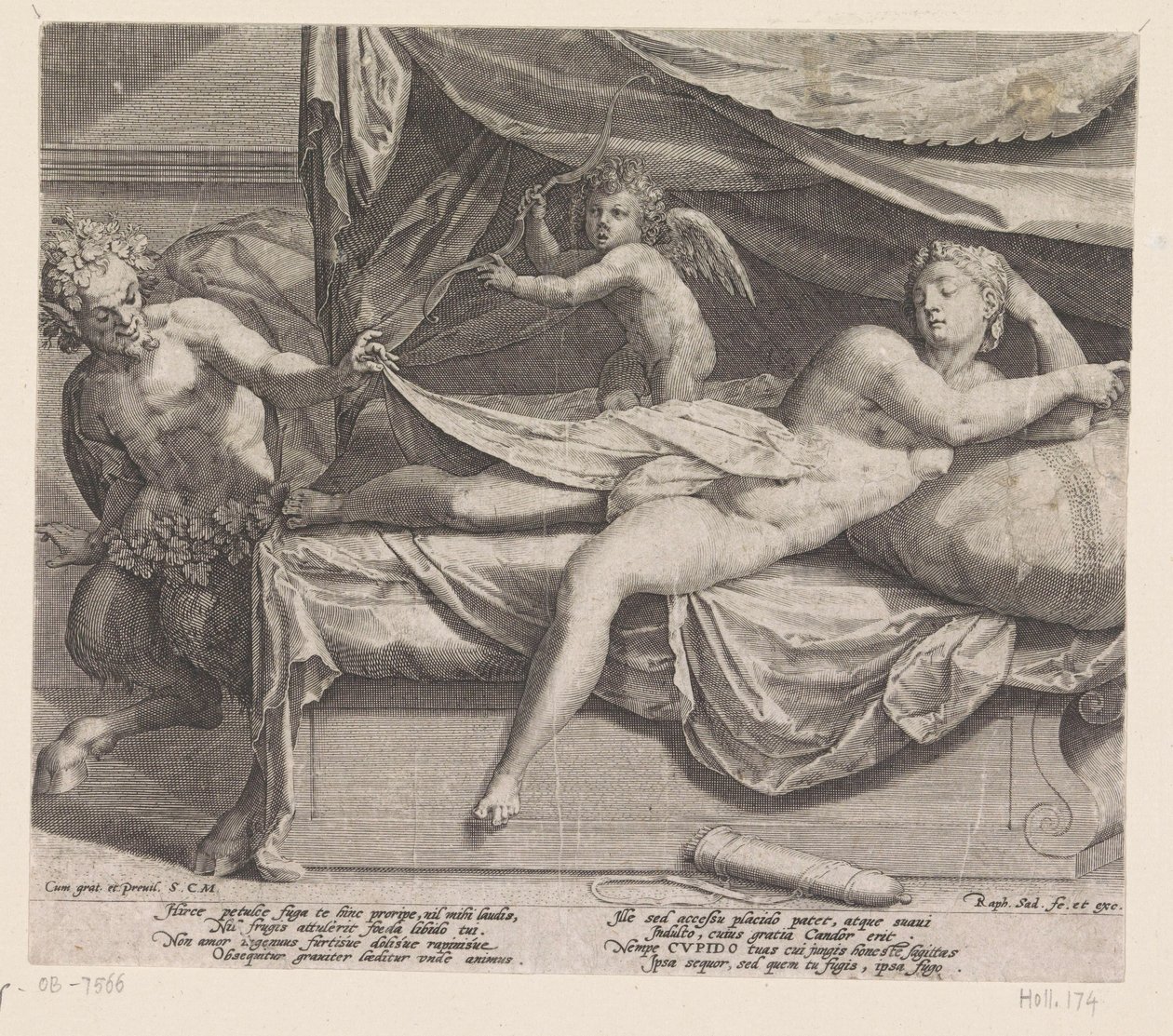 Jupiter en Antiope af Raphaël Sadeler (I)