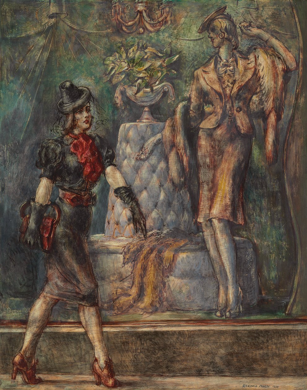 Fifth Avenue af Reginald Marsh
