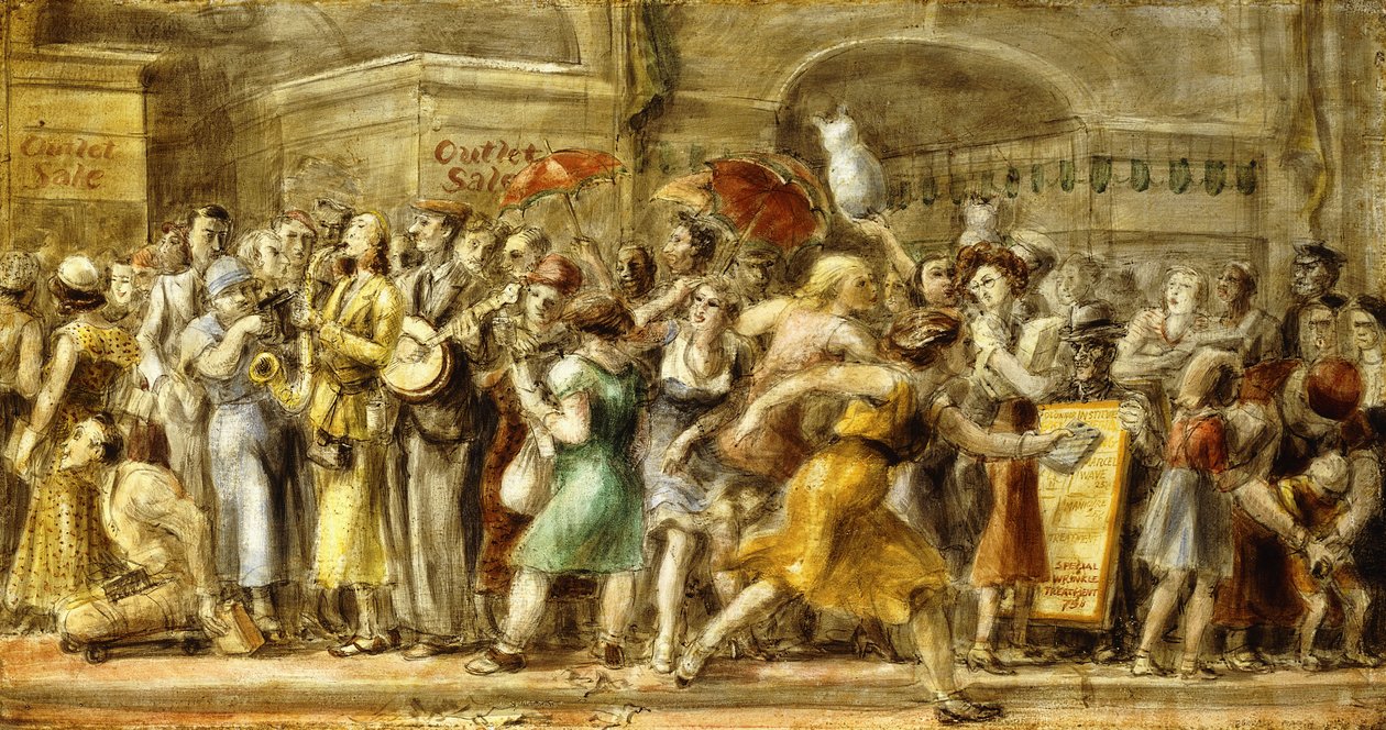 Fjortende gade af Reginald Marsh