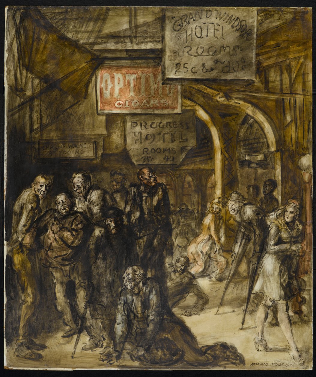 Grand Windsor Hotel af Reginald Marsh