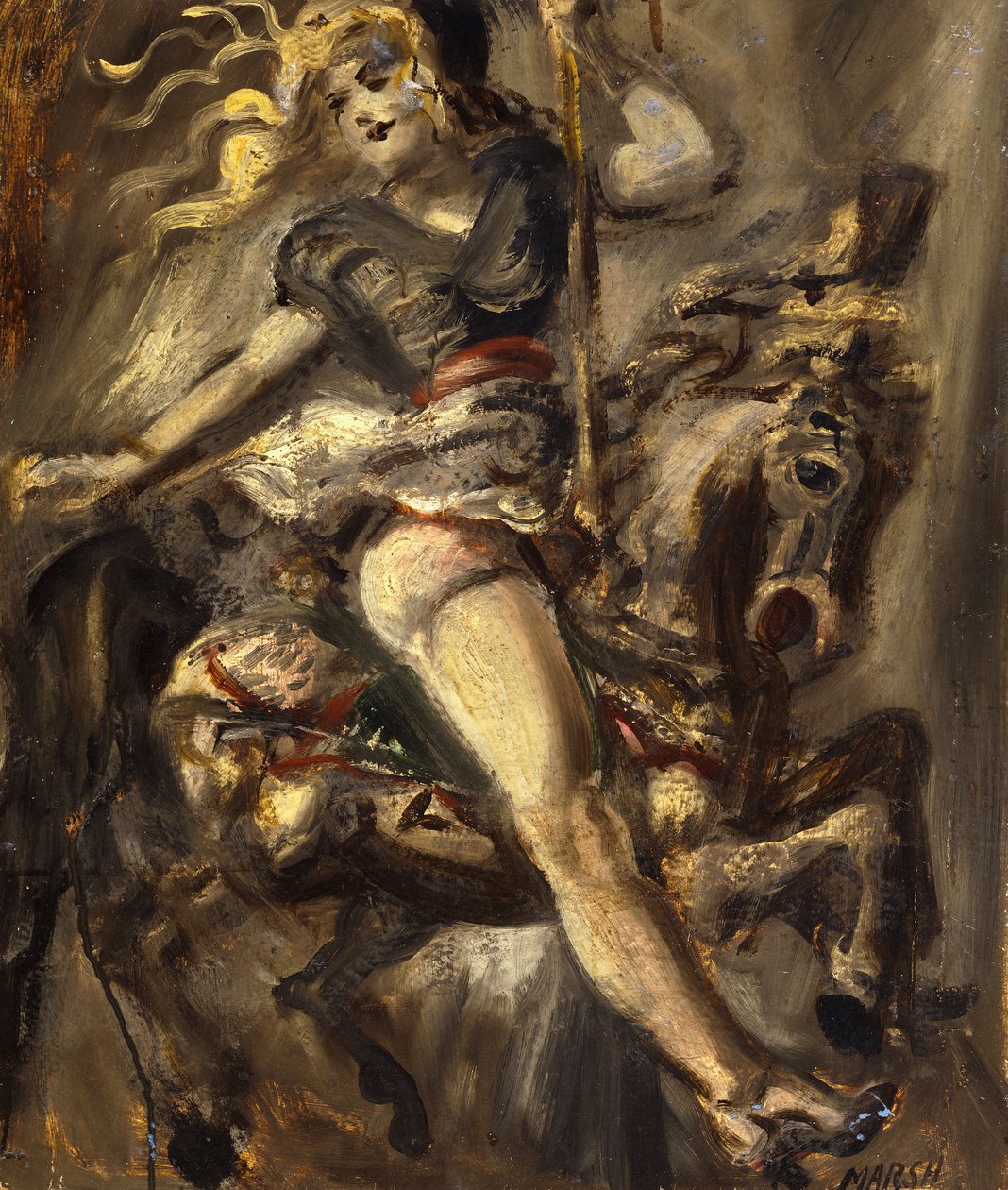 I karrusellen af Reginald Marsh