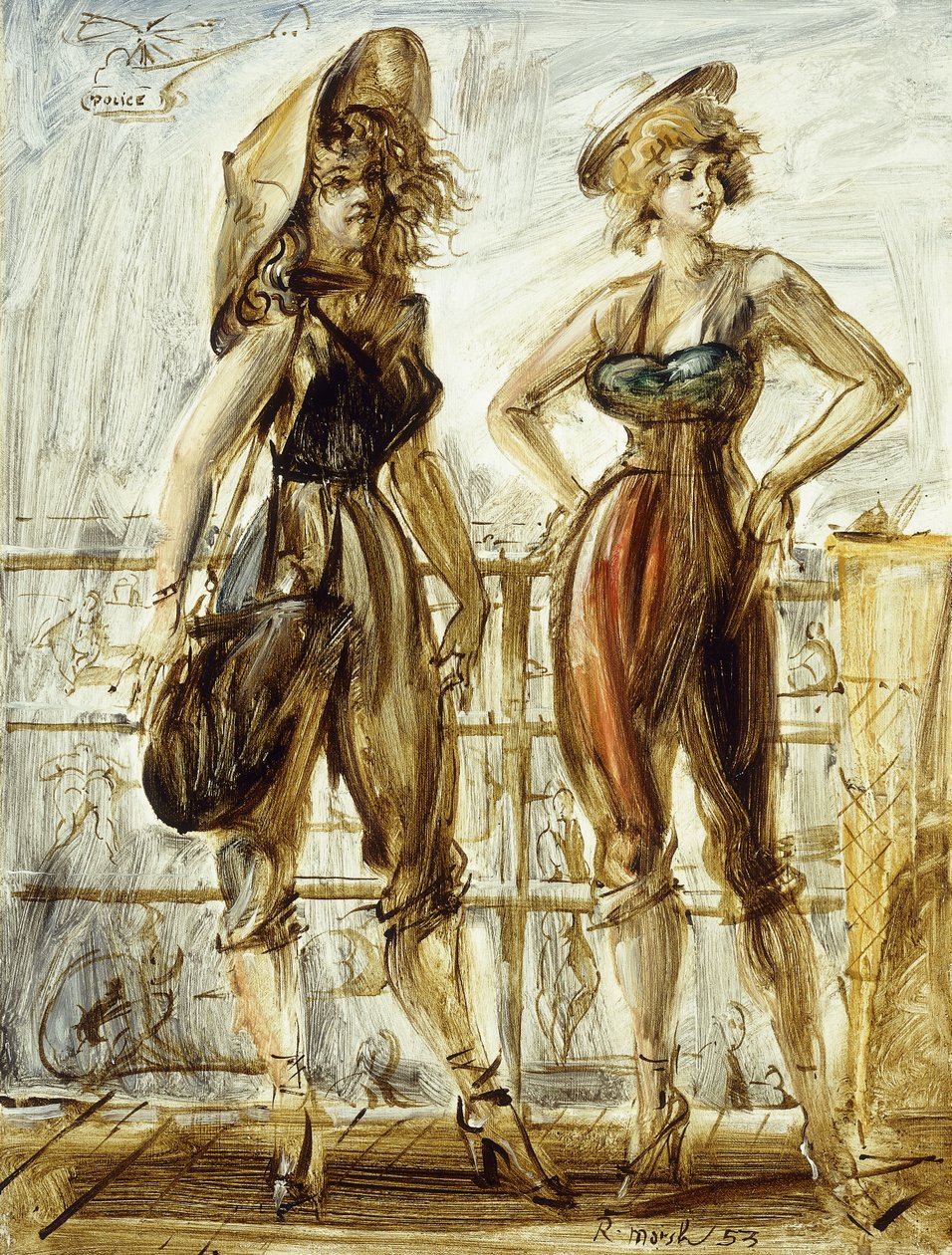 Strandpromenaden af Reginald Marsh