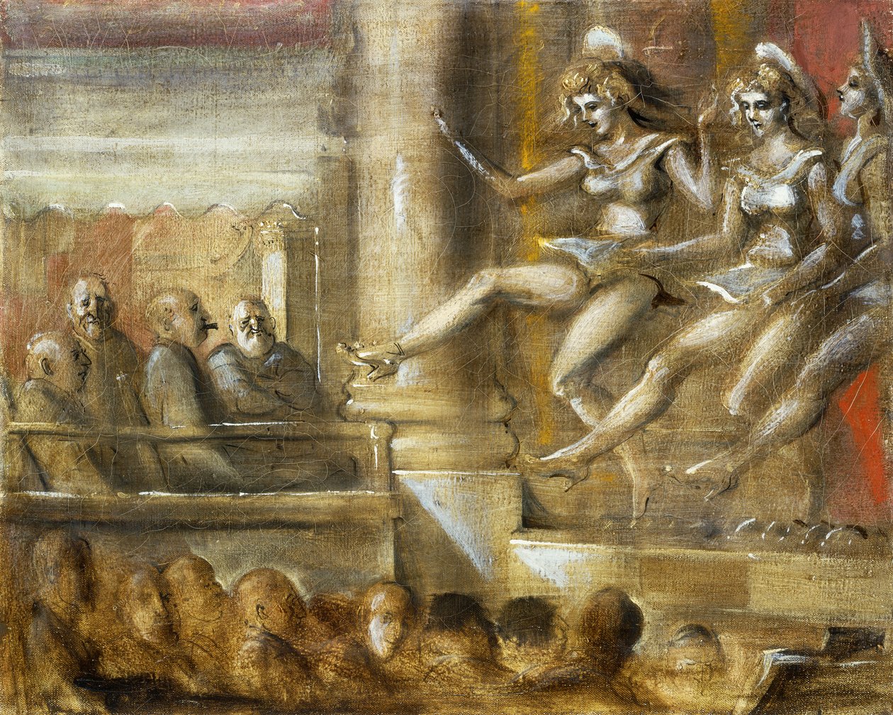 Tre korpiger af Reginald Marsh
