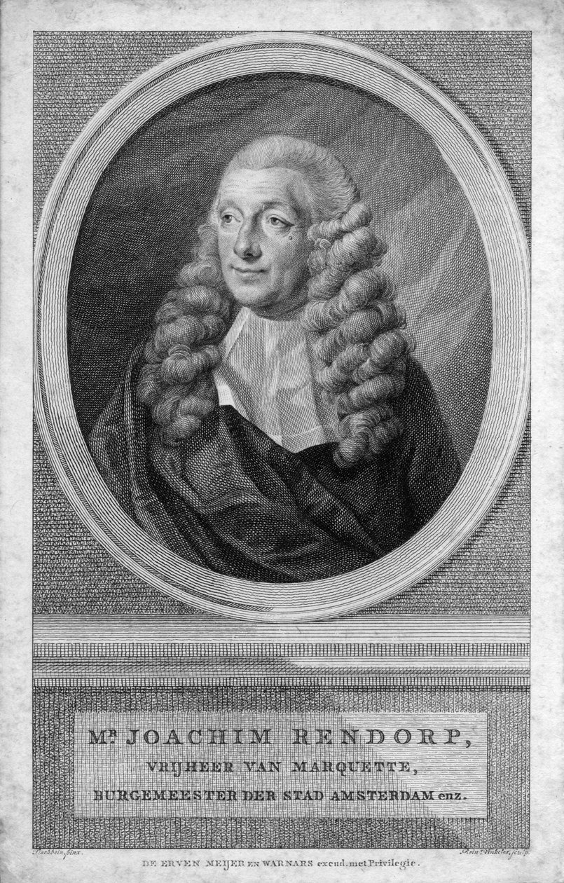 graveret portræt af Reinier Vinkeles August