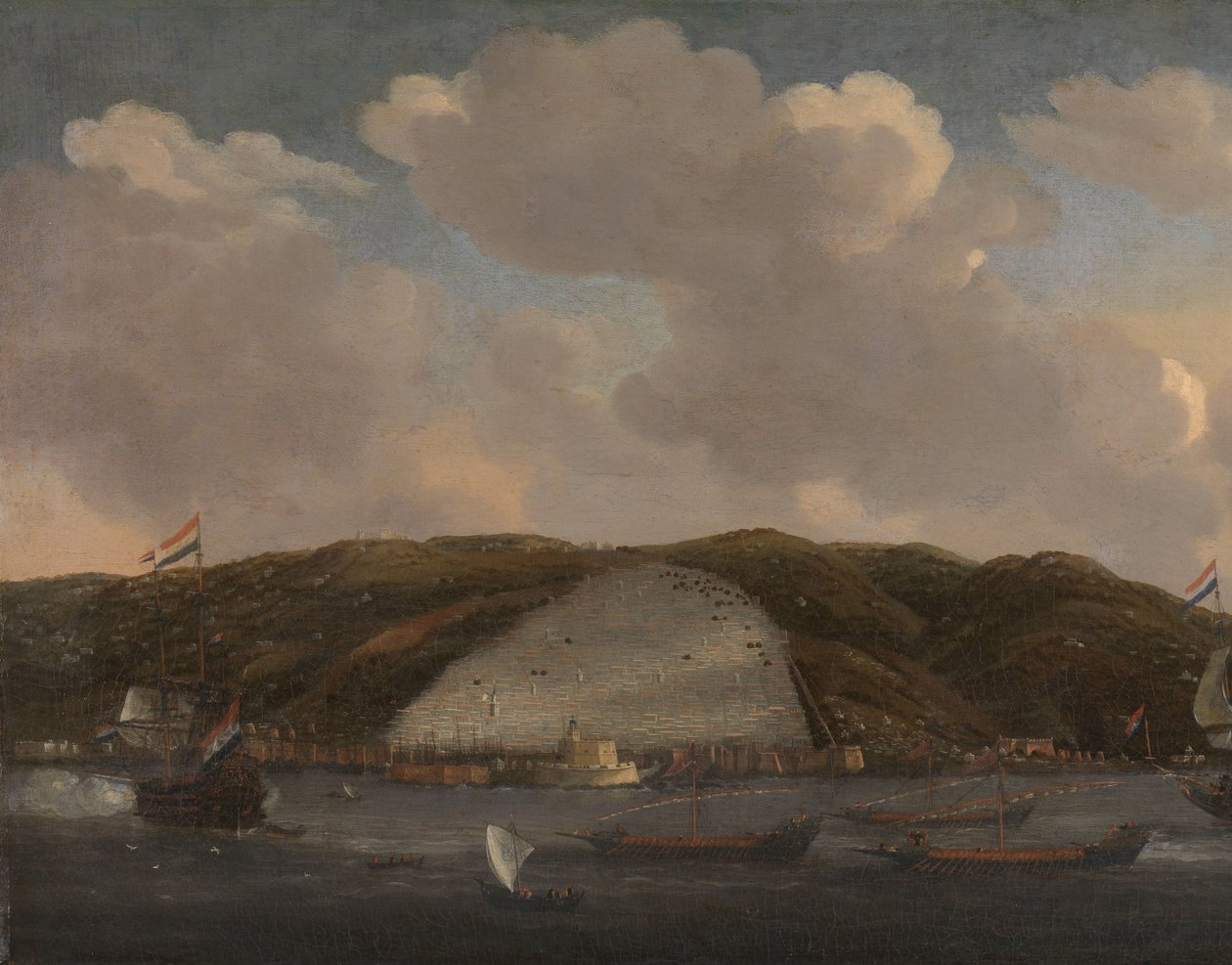 Udsigt over Algier af Reinier Nooms (signed by artist)