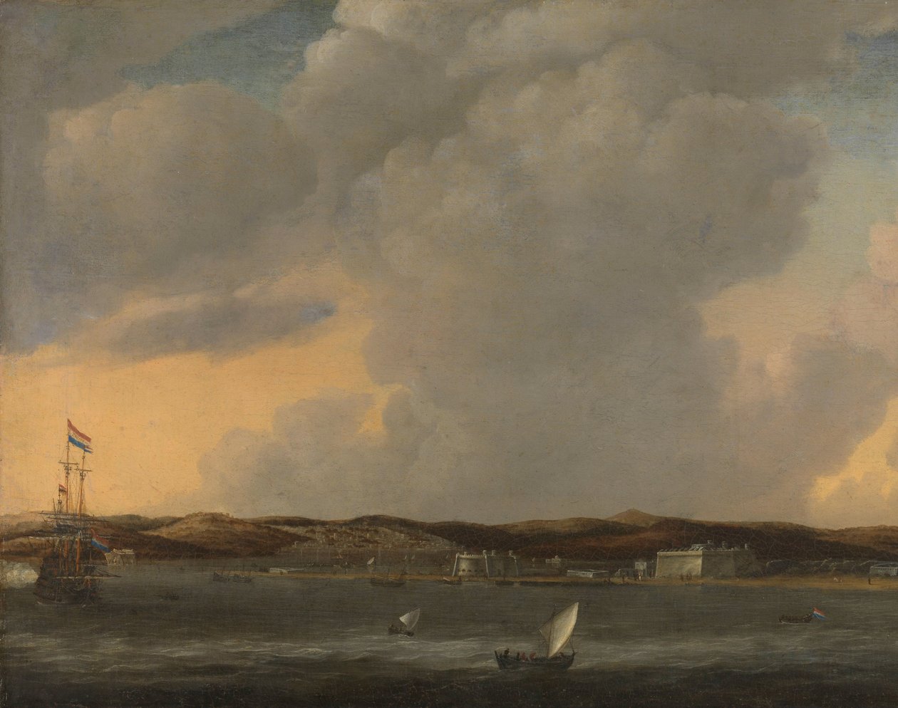 Udsigt over Tunis af Reinier Nooms (signed by artist)