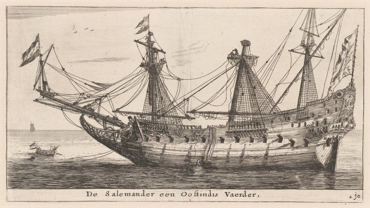 "Salamanderen", en østindisk købmand af Reinier Nooms, called Zeeman