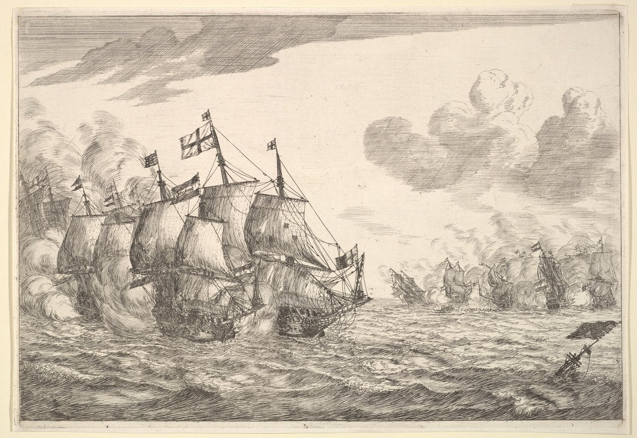 Søslag, 1600-tallet. af Reinier Zeeman