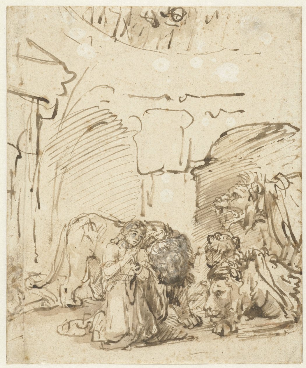 Daniel i Løvernes Hule, ca. 1650 af Rembrandt van Rijn