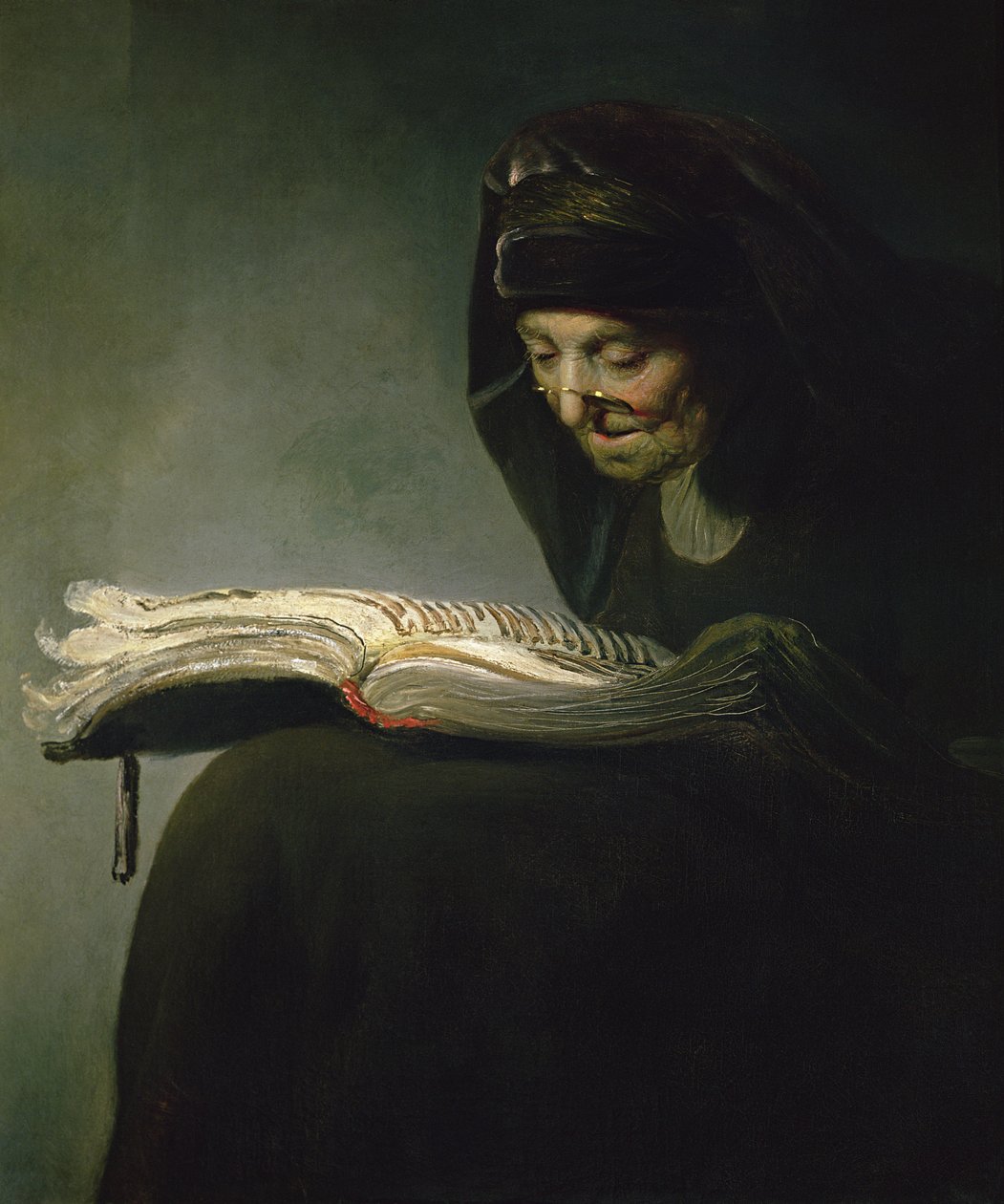 Portræt af Rembrandts mor af Rembrandt van Rijn