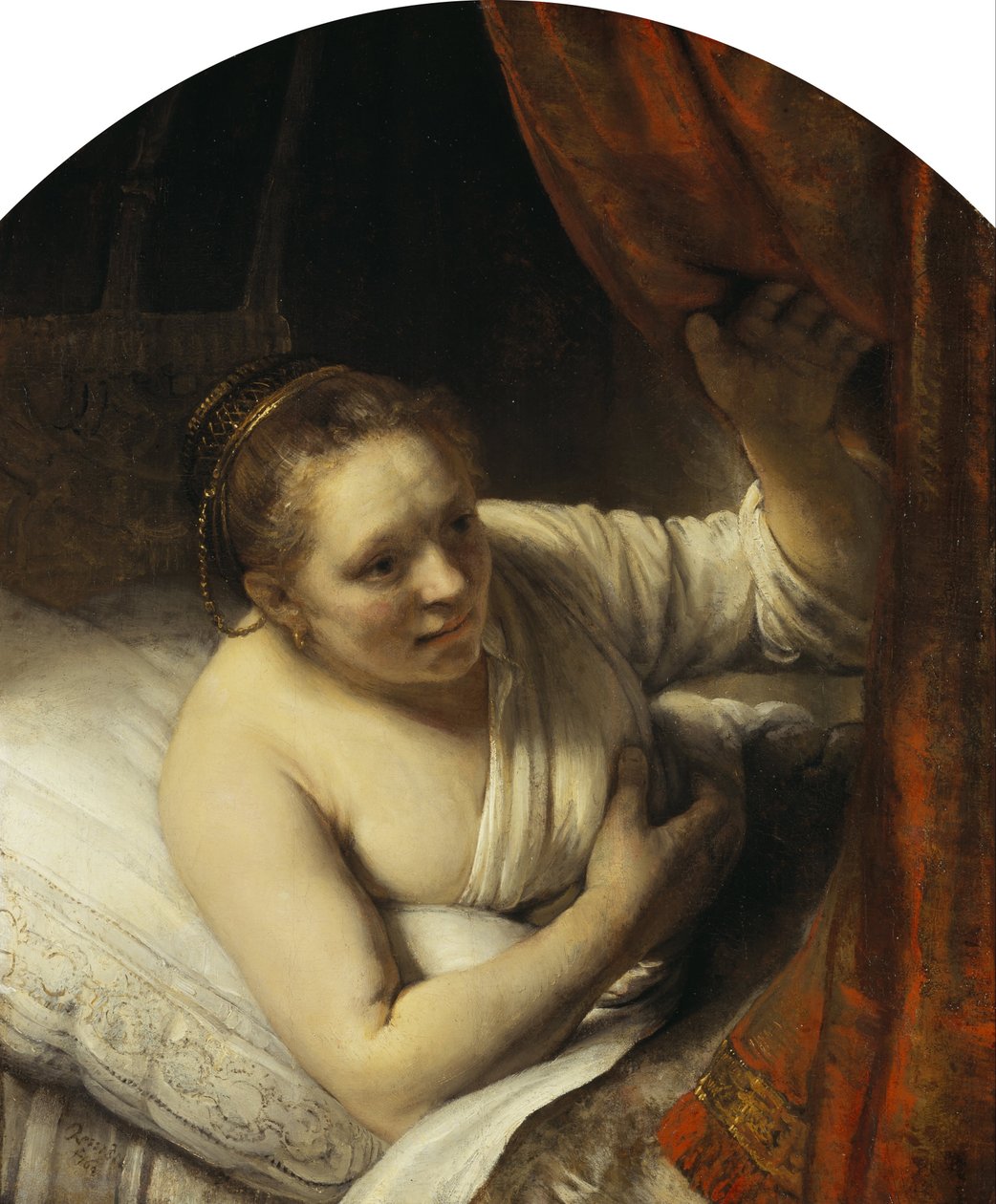 En kvinde i sengen af Rembrandt van Rijn