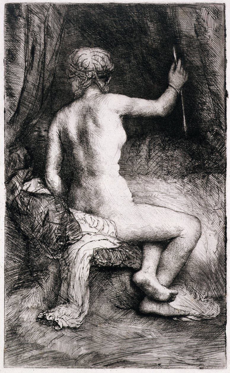 AD.12.39-153 Kvinden med pilen, 1661 af Rembrandt van Rijn