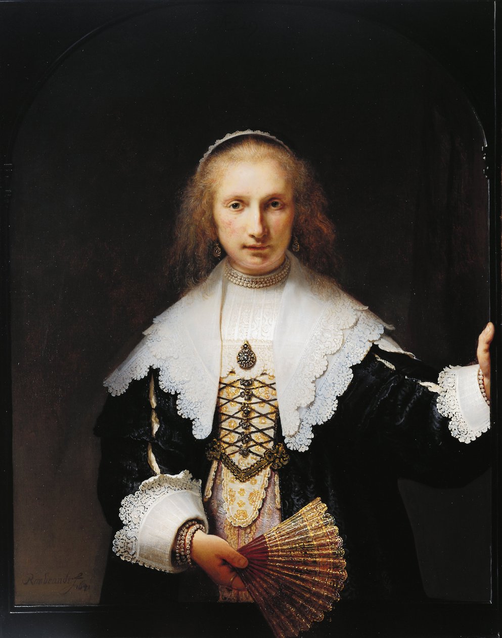 Agatha Bas (1611-58) af Rembrandt van Rijn
