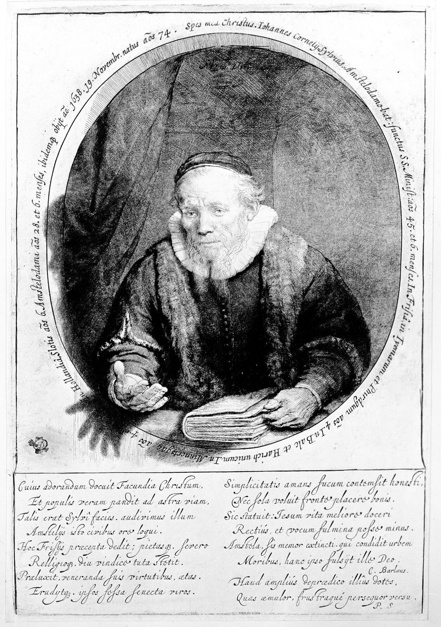 Jan Cornelisz Sylvius, 1646 af Rembrandt van Rijn