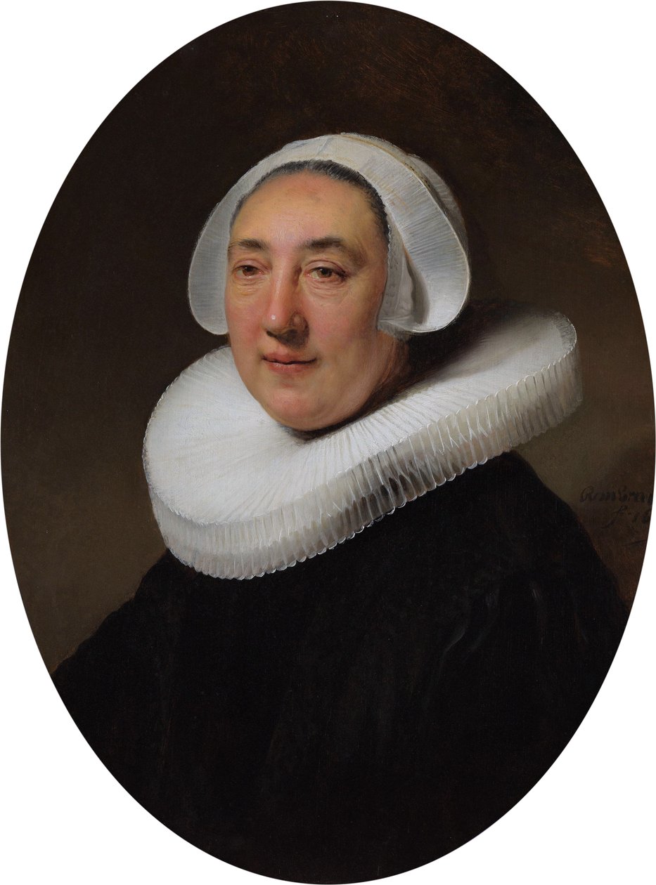 Portræt af Haesje Jacobsdr. af Cleyburg (....-1641) af Rembrandt van Rijn