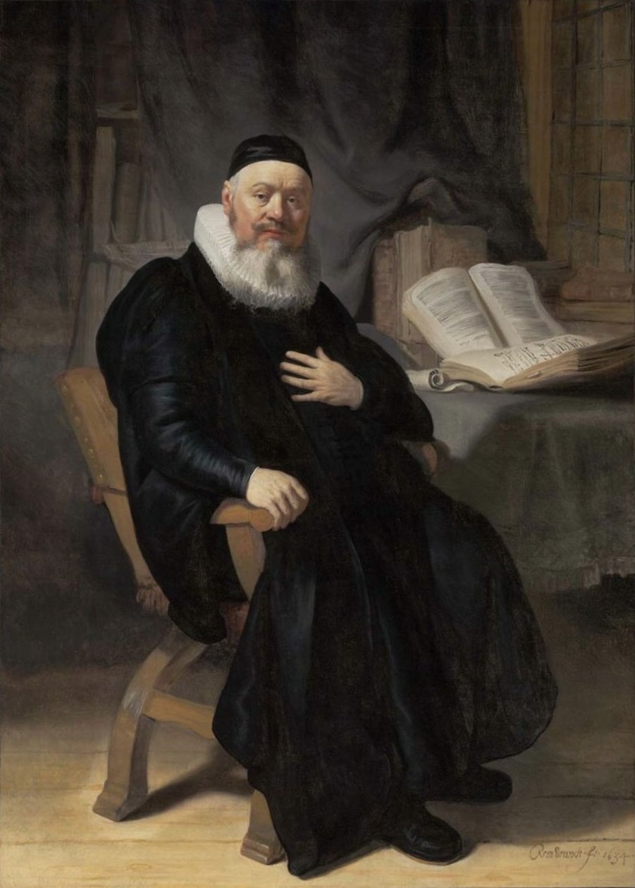 Portræt af Johannes Elison af Rembrandt van Rijn