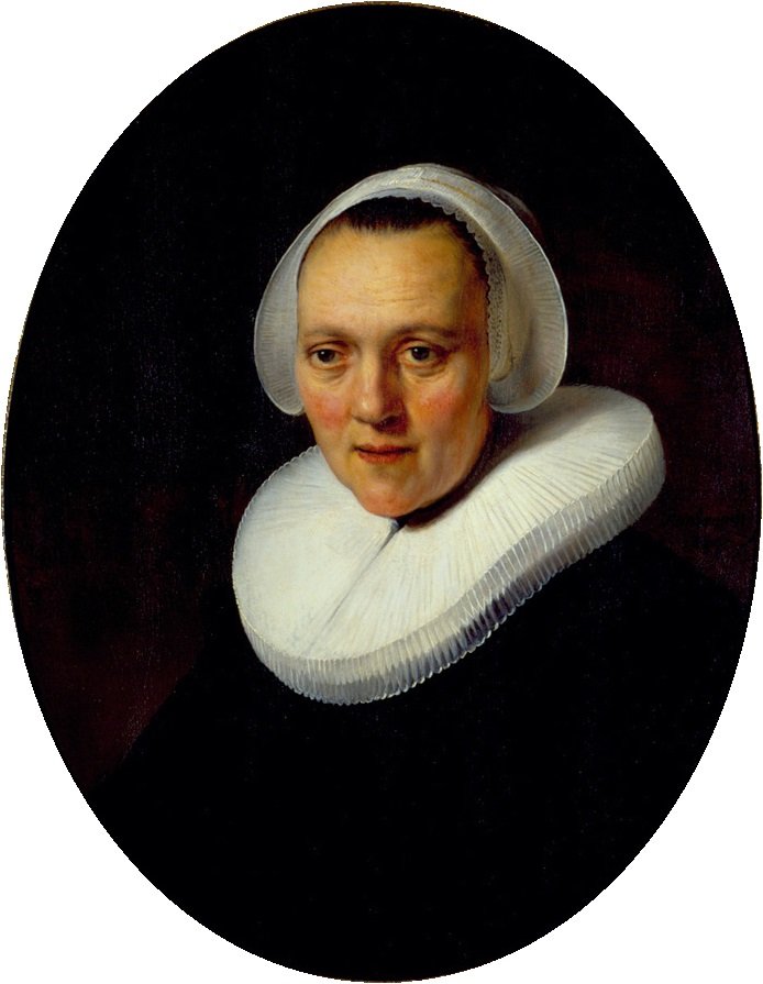 Portræt af en fyrre år gammel kvinde af Rembrandt van Rijn