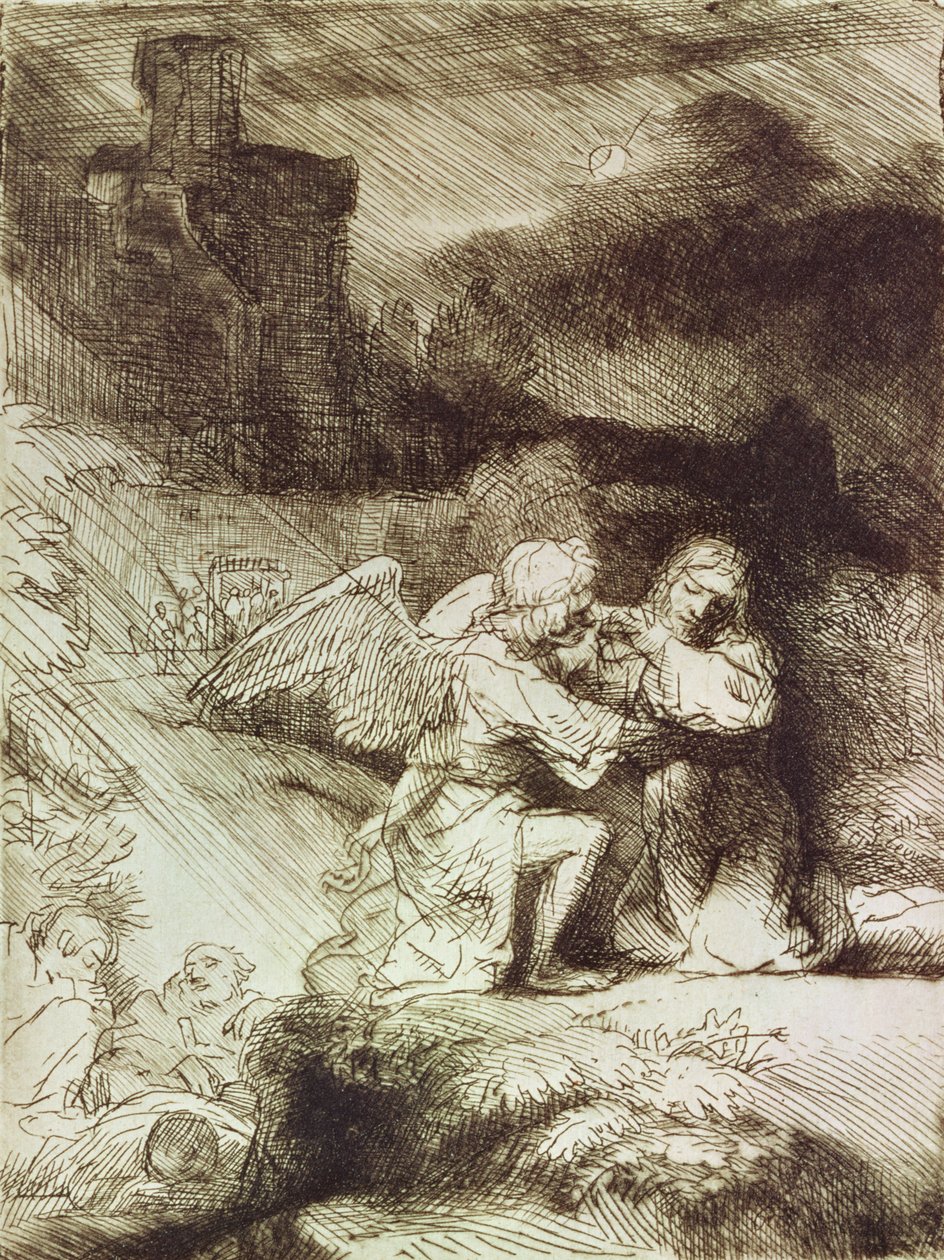 Kvalen i haven af Rembrandt van Rijn