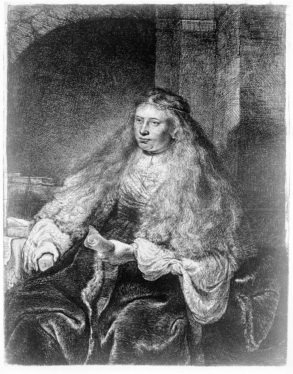 Den store jødiske brud, 1635 af Rembrandt van Rijn