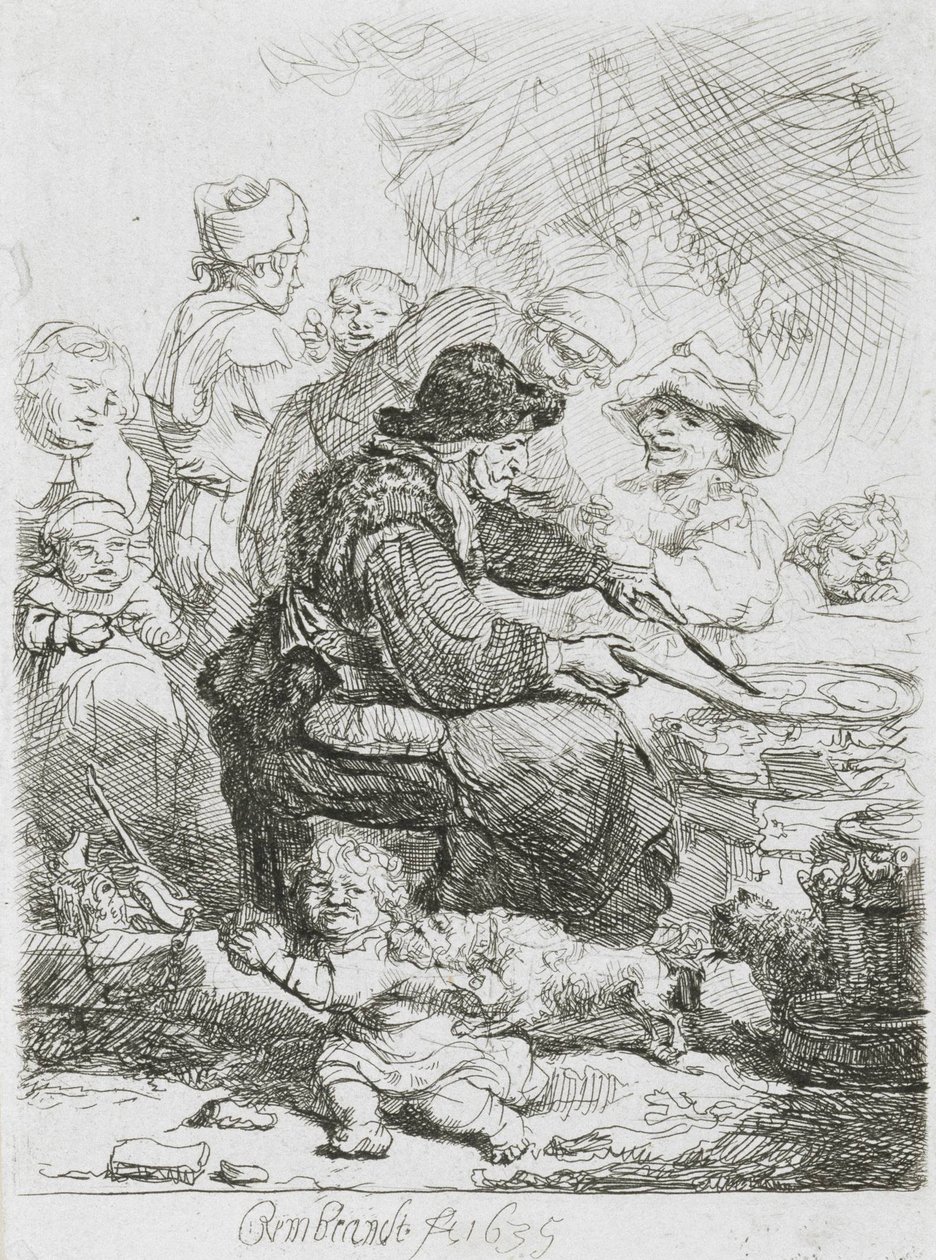 Pandekagekvinden af Rembrandt van Rijn