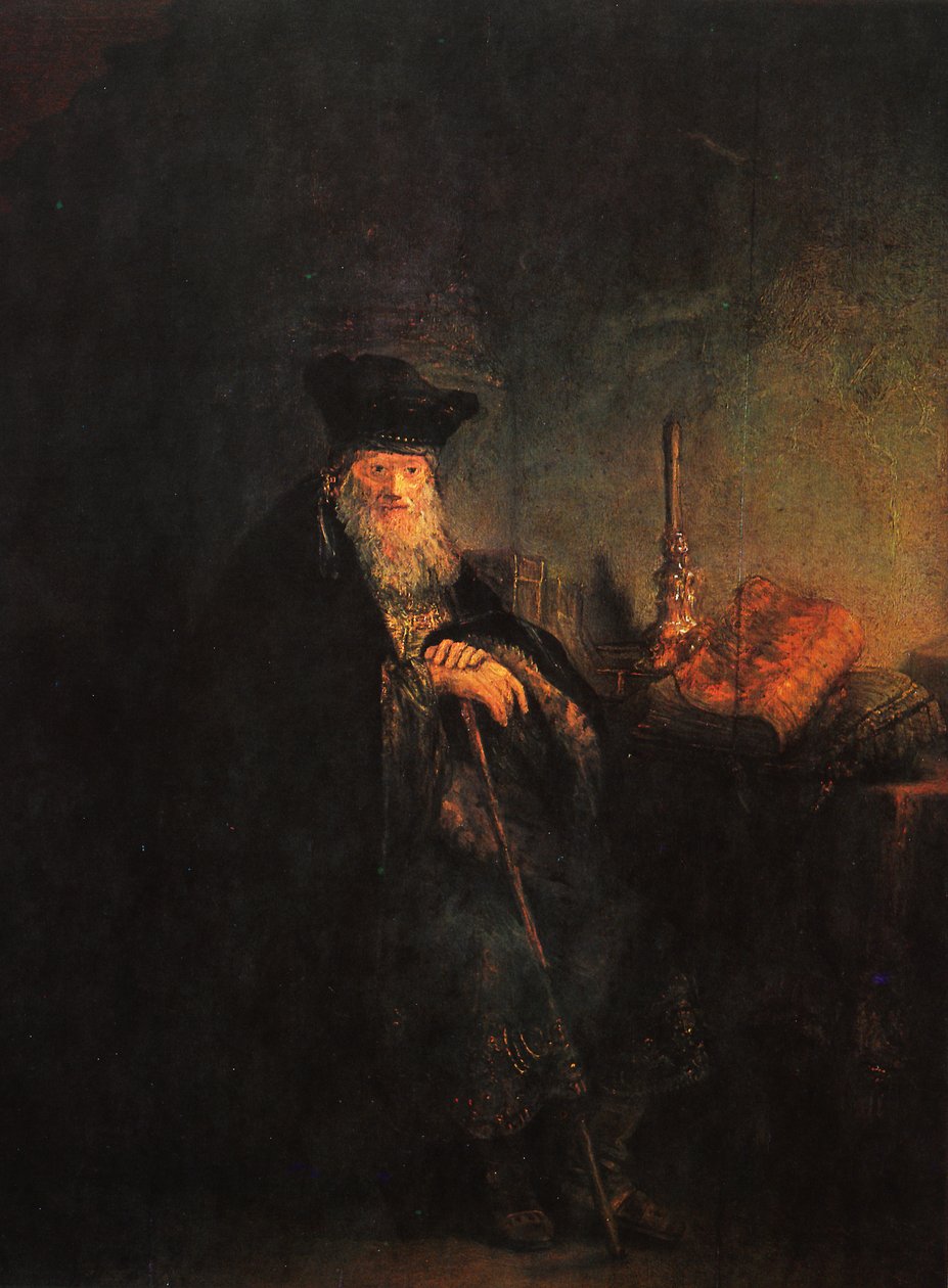 Den gamle rabbiner af Rembrandt van Rijn