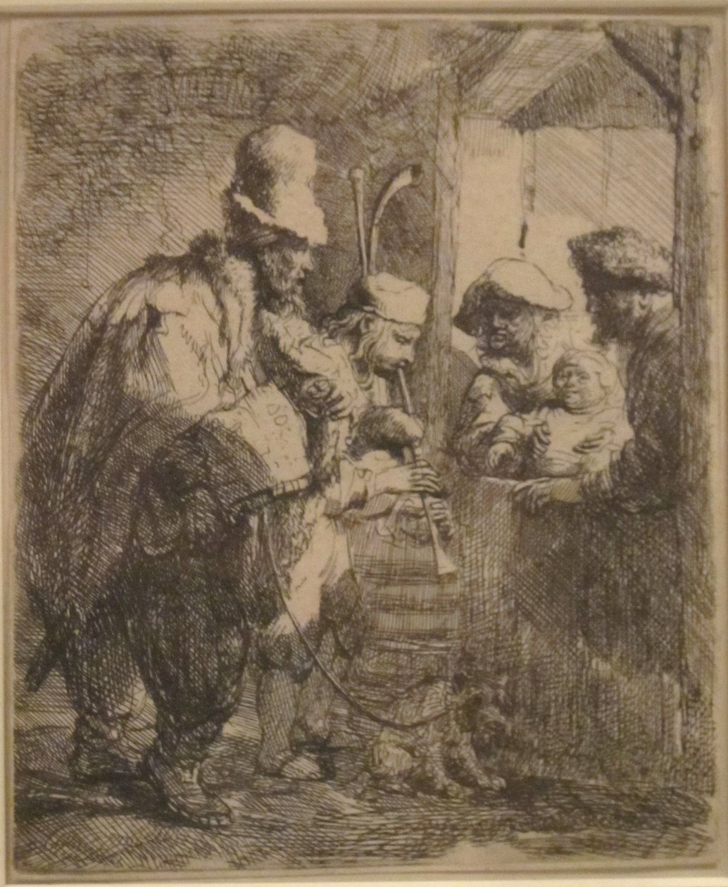 De vandrende musikere af Rembrandt