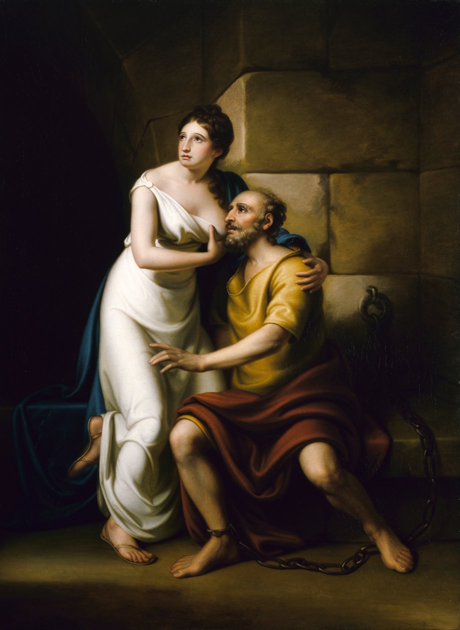 Den romerske datter, 1811. af Rembrandt Peale