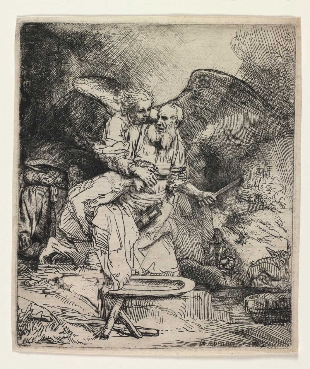 Abrahams Offer, 1655. af Rembrandt van Rijn