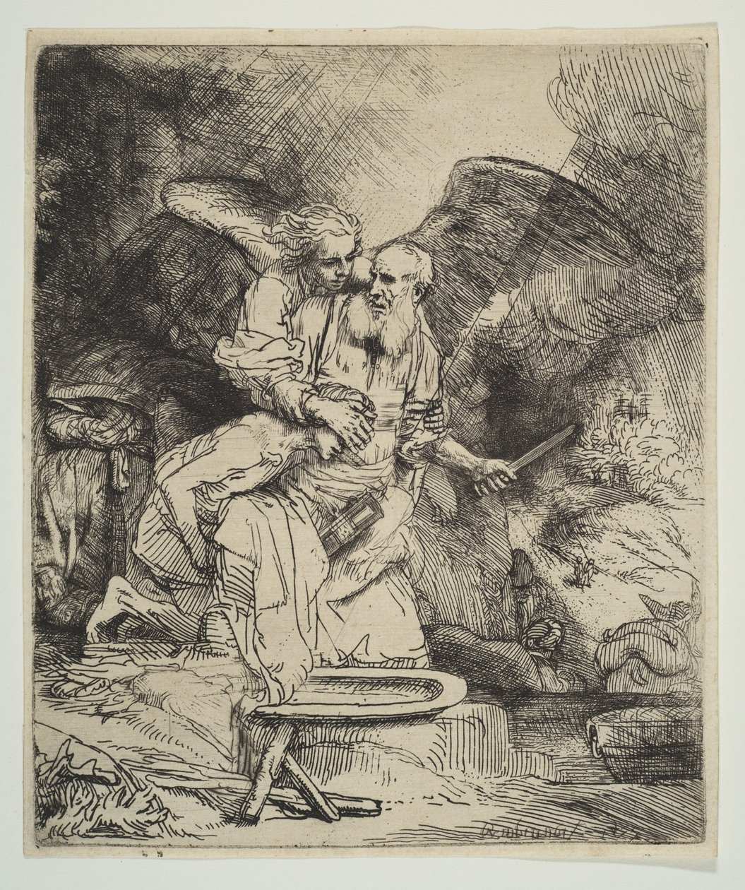 Abrahams Offer, 1655. af Rembrandt van Rijn