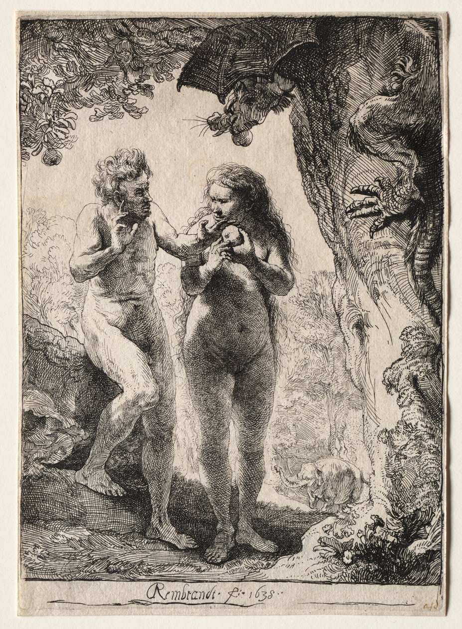 Adam og Eva af Rembrandt van Rijn