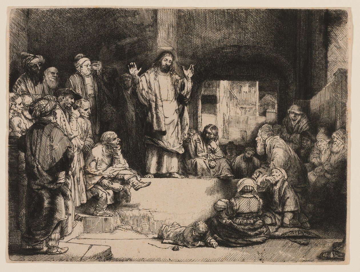 Kristus prædiken af Rembrandt van Rijn