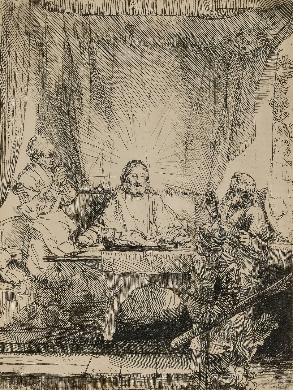 Kristus i Emmaus af Rembrandt van Rijn