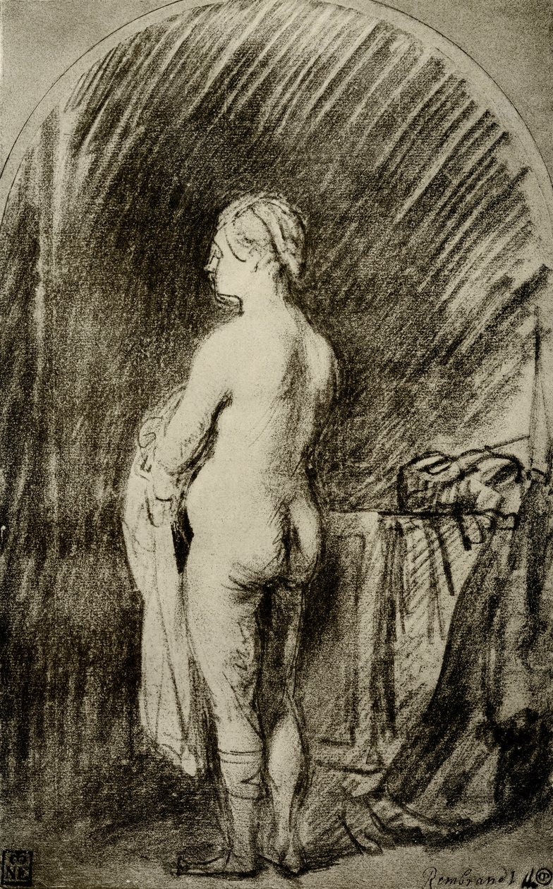 Kvinde nøgen af Rembrandt van Rijn