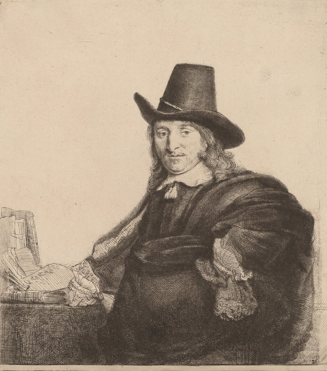 Jan Asselijn, ca. 1647. af Rembrandt van Rijn