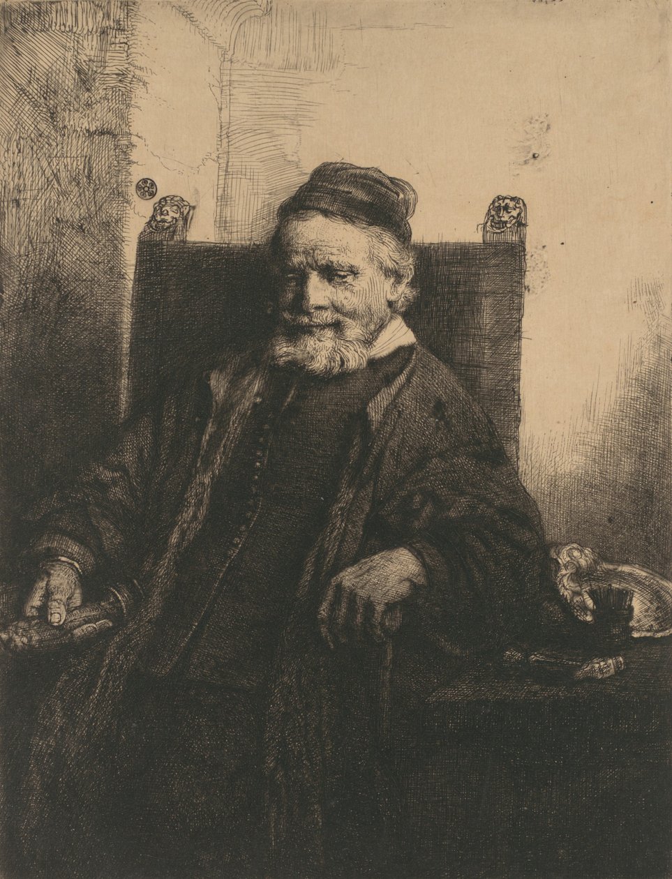 Jan Lutma, 1656., 1656. af Rembrandt van Rijn