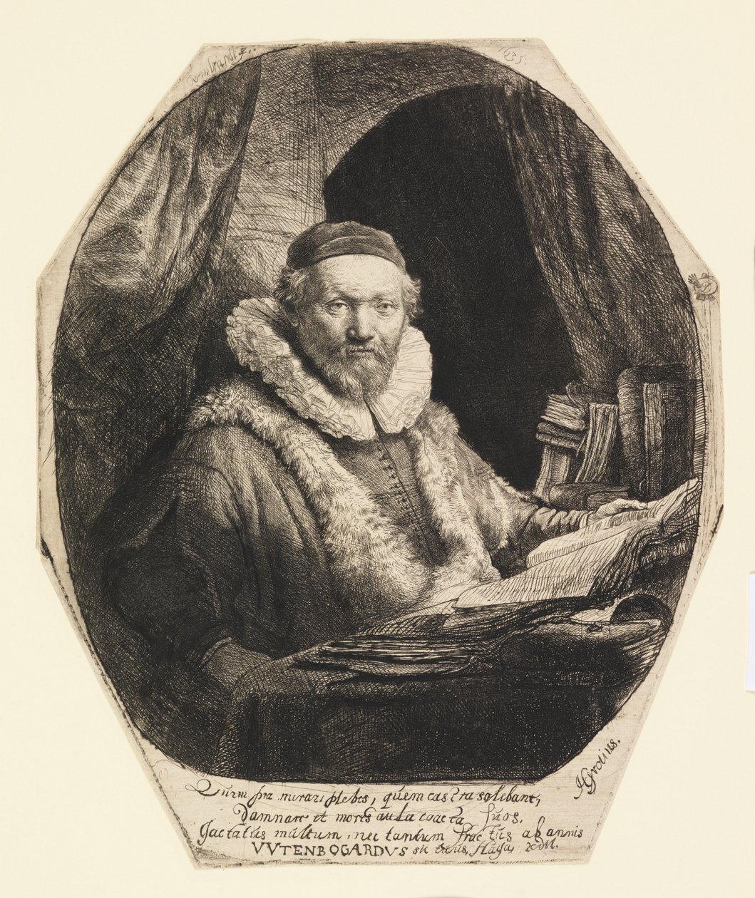 Jan Uytenbogaert, Prædikant af Rembrandt van Rijn