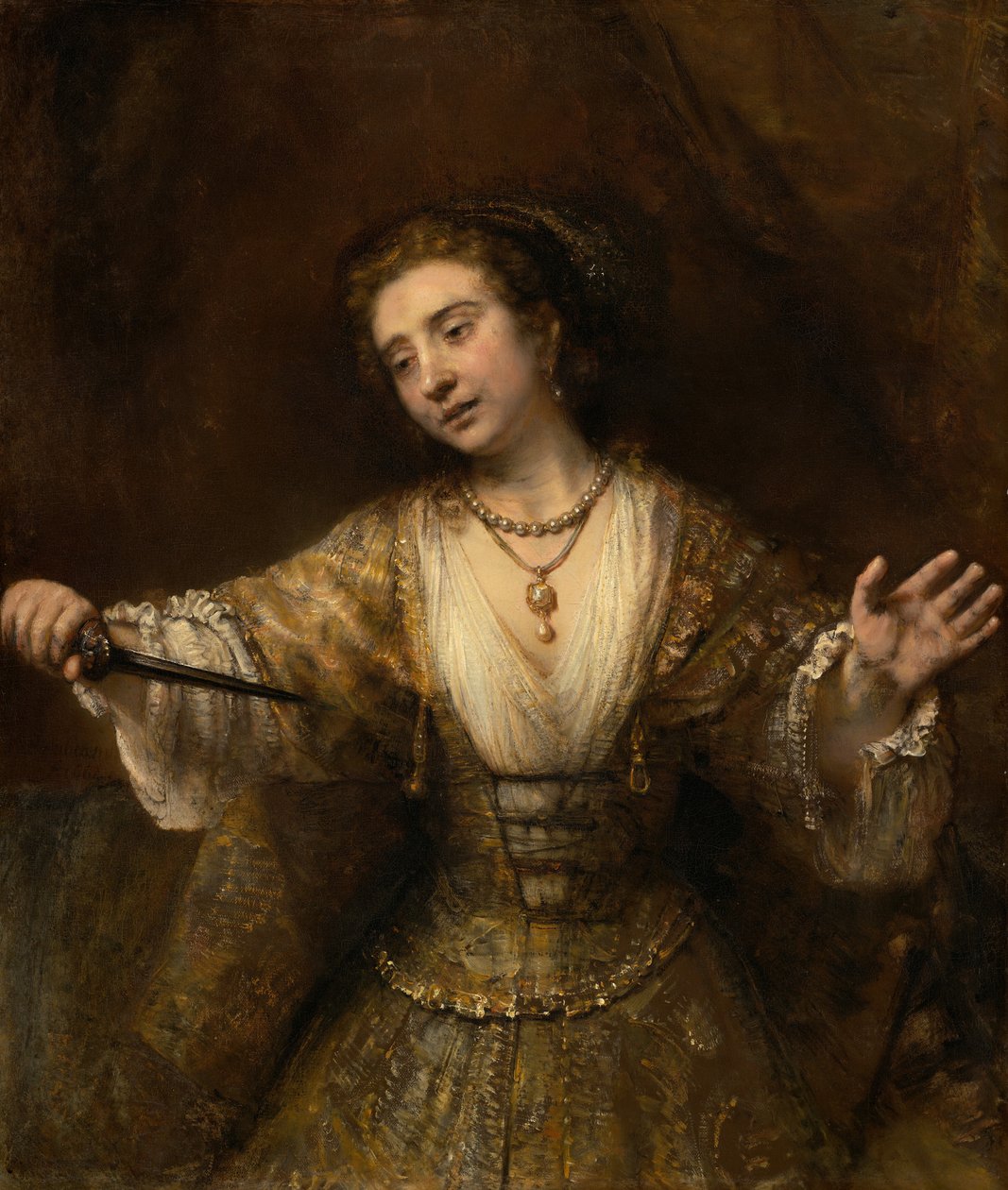 Lucretia, 1664. af Rembrandt van Rijn
