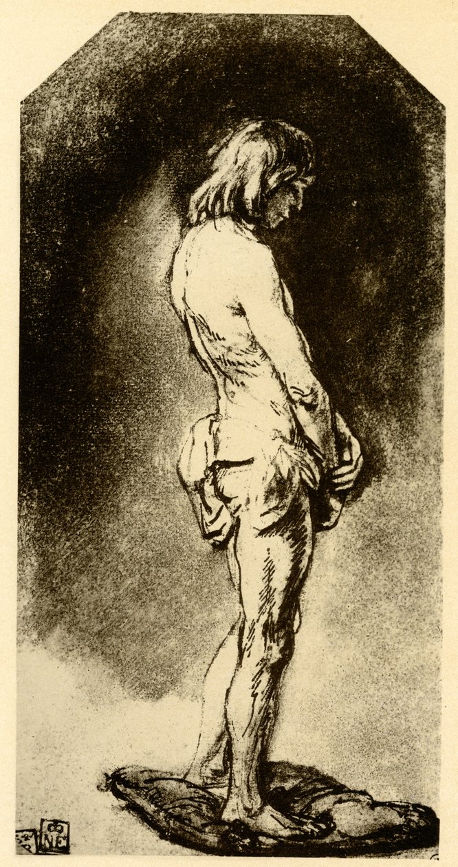 Mandlig nøgen af Rembrandt van Rijn