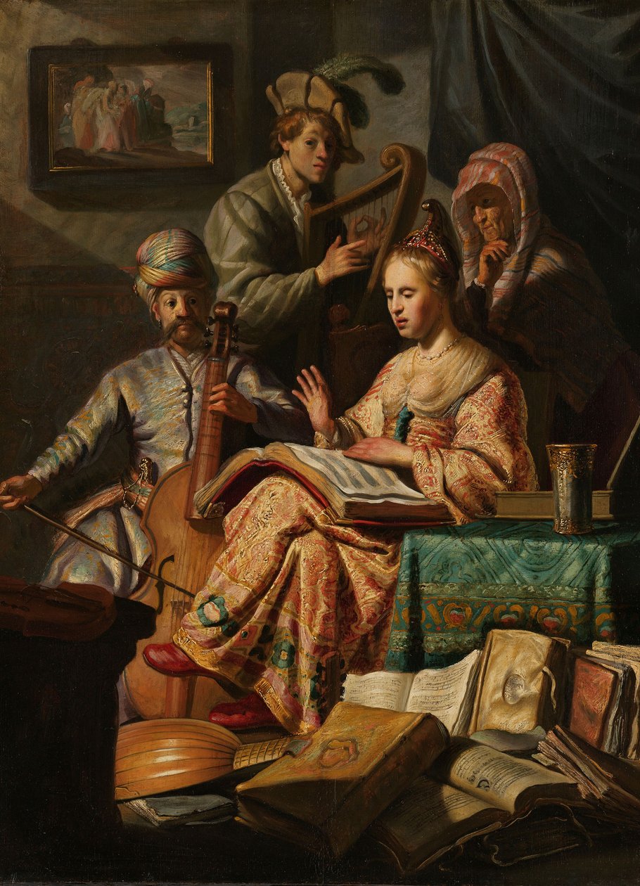 Musikkompagni, 1626 af Rembrandt van Rijn