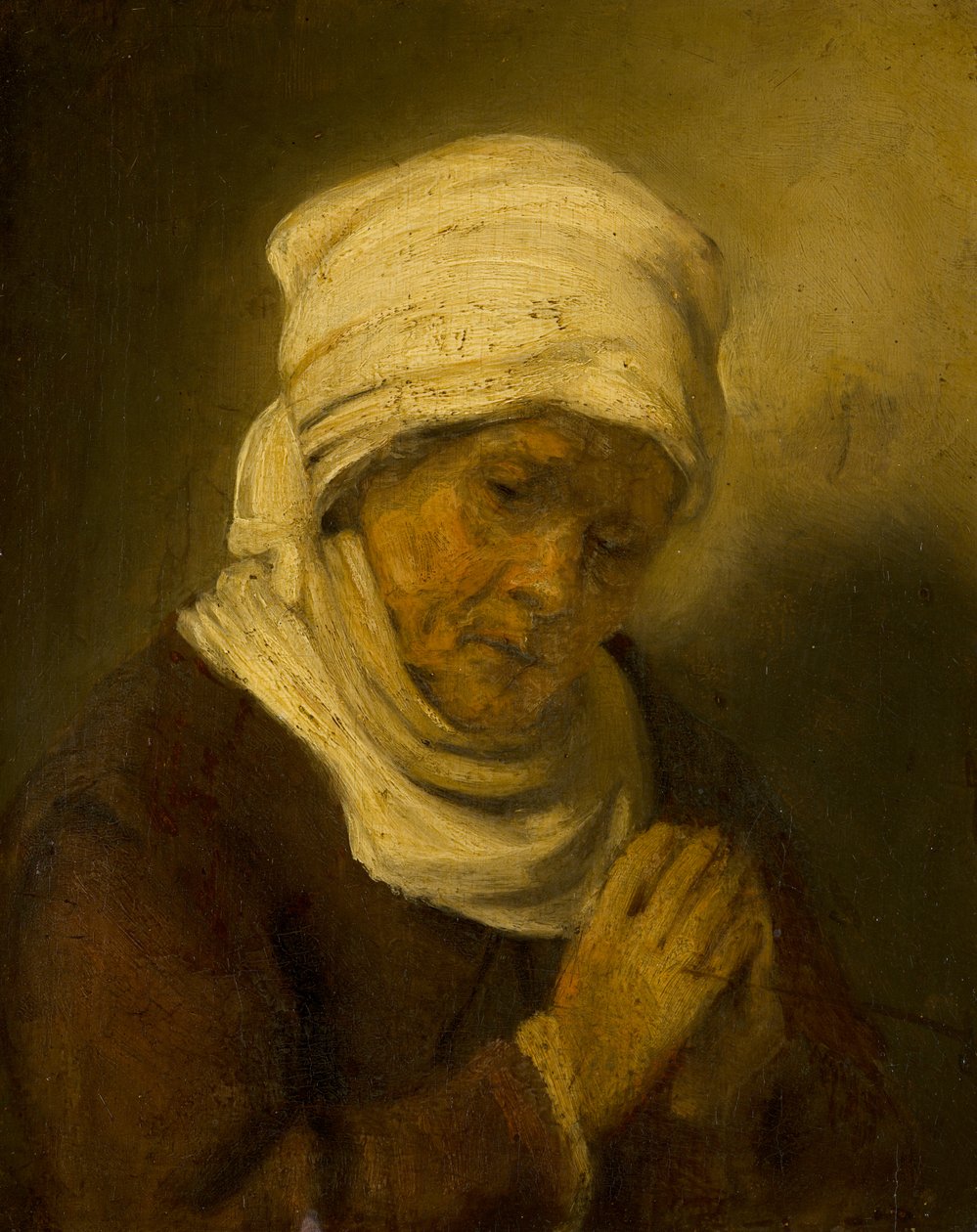 Bedende kvinde, c.1660 af Rembrandt van Rijn