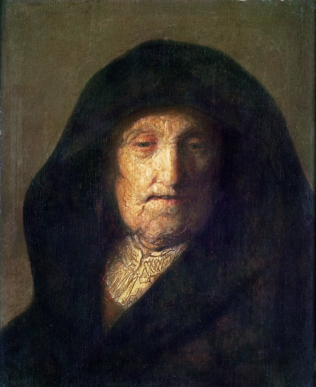 Kunstnerens mor (olie) af Rembrandt van Rijn