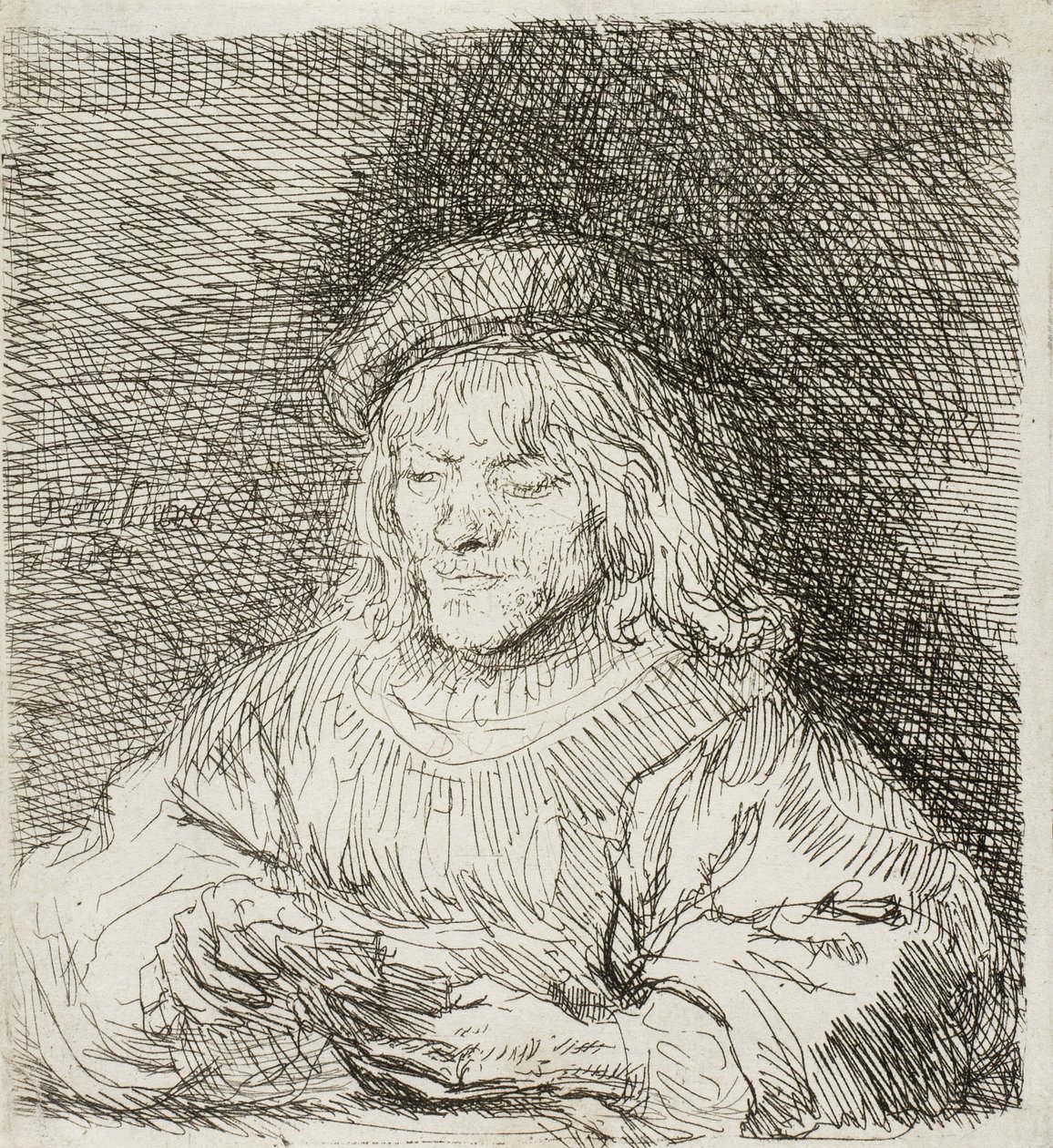 Kortspilleren, 1641 af Rembrandt van Rijn